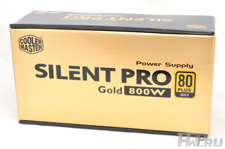 Упаковка блока питания Cooler Master Silent Pro Gold