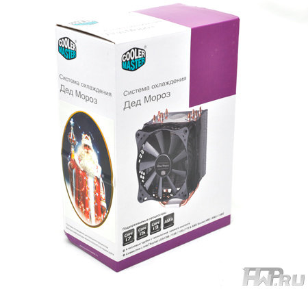 Упаковка кулера Cooler Master Дед Мороз
