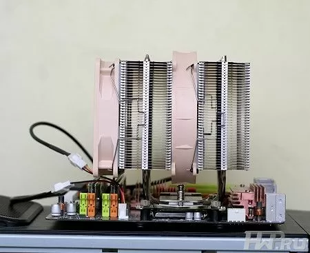 Установка кулера Noctua NH-D14 на материнскую плату