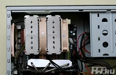 Установка кулера Noctua NH-D14 на материнскую плату