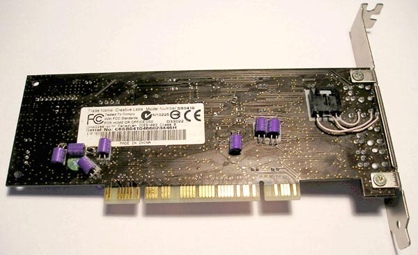 Модифицированный SBLive! 24-bit - вид сзади