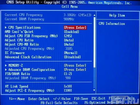 BIOS материнской платы MSI 790XG-G45