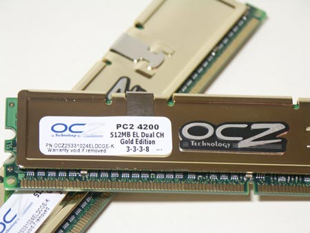 Память OCZ Gold DDR2 PC4200
