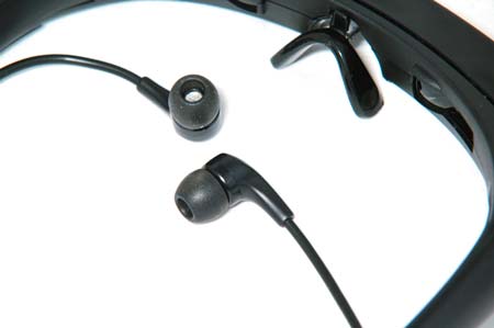 Видеоочки iPod, MyVu Media Viewer - наушники