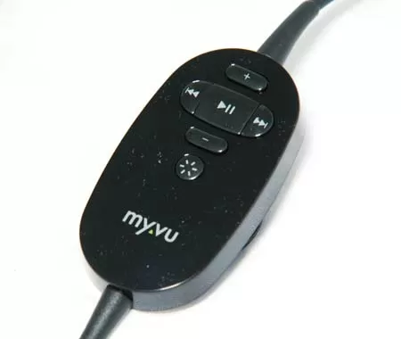 Видеоочки iPod, MyVu Media Viewer - пульт дистанционного управления