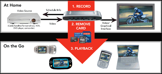 Схематическое подключение Sandisk V-Mate
