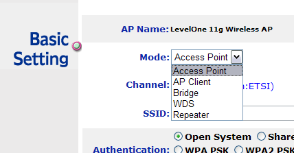 Установка точки доступа