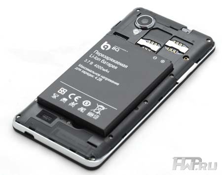 Корпус телефона BQ Bristol II с увеличенной батареей