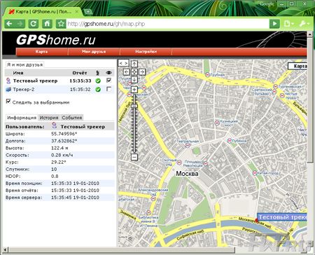 Сайт GPSHome.ru