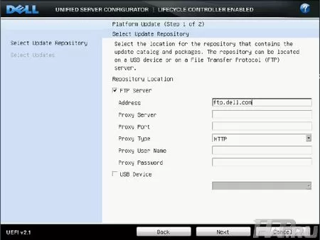 Dell Unified Server Configurator