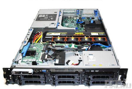 Внутреннее пространство сервера Dell PowerEdge 2950 III