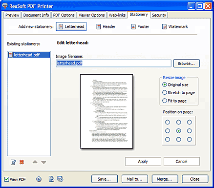 Reasoft PDF Printer