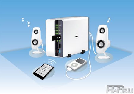 �������� ������ Synology DS109 � iPod