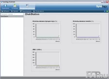 Интерфейс Synology Disk Station Manager