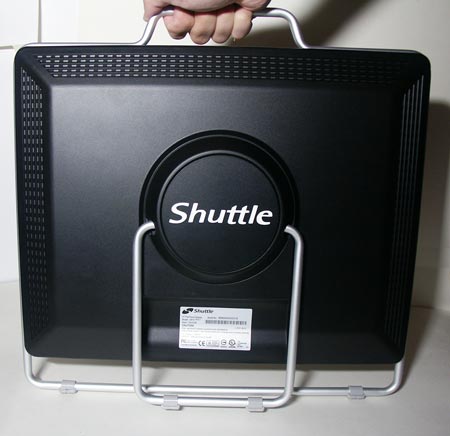 Дизайн LCD монитора Shuttle XP17 вид сзади