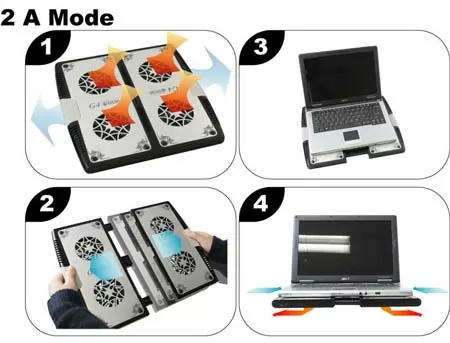 Охлаждающая подставка (кулер) для ноутбука, Titan TTC-G4T Magic Pad