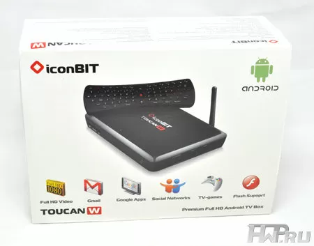 Упаковка терминала IconBIT Toucan W на Android