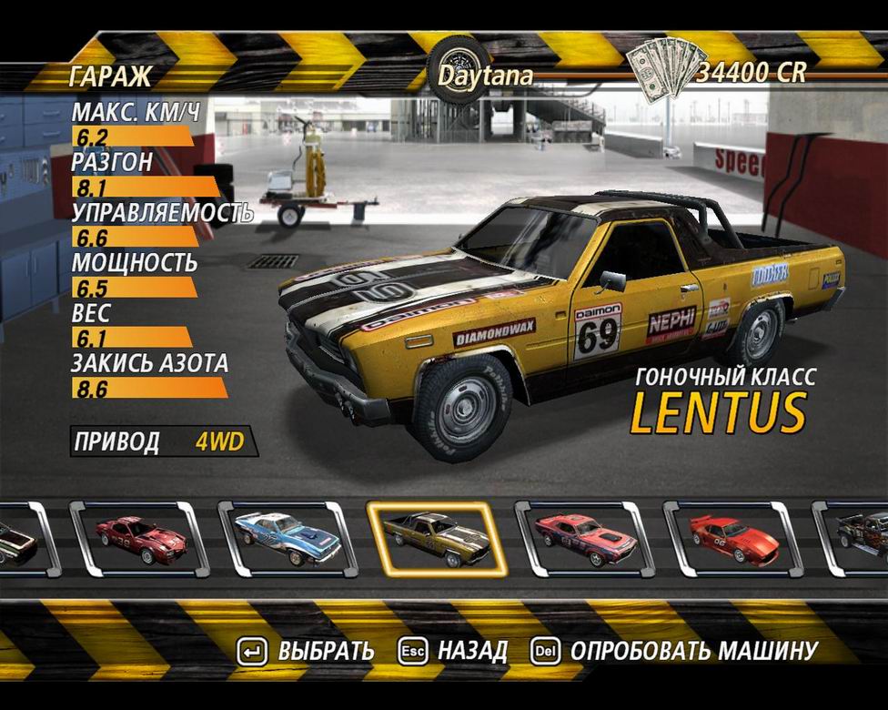 Лучшая машина flatout
