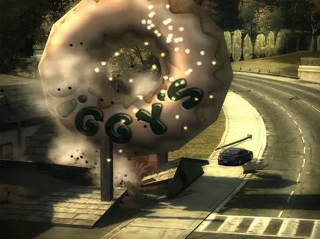 Need for Speed: Most Wanted. Разрушение здания