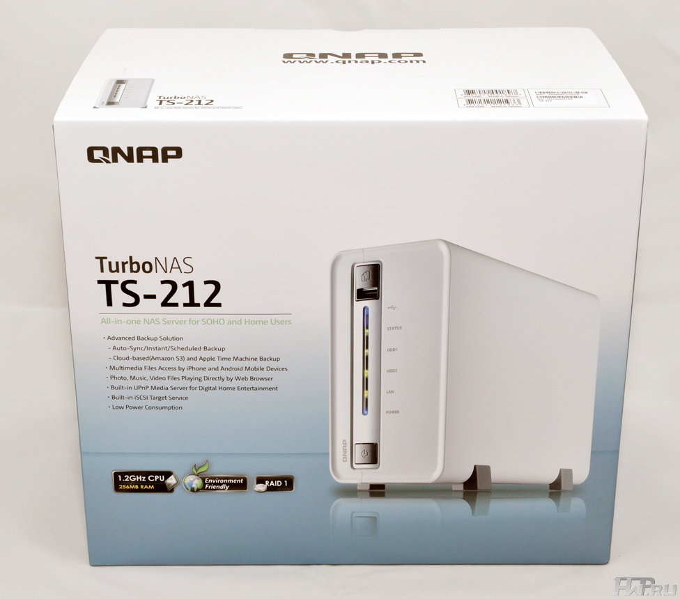 QNAP TS-212 Turbo - изящный 2-дисковый NAS для дома | hwp.ru